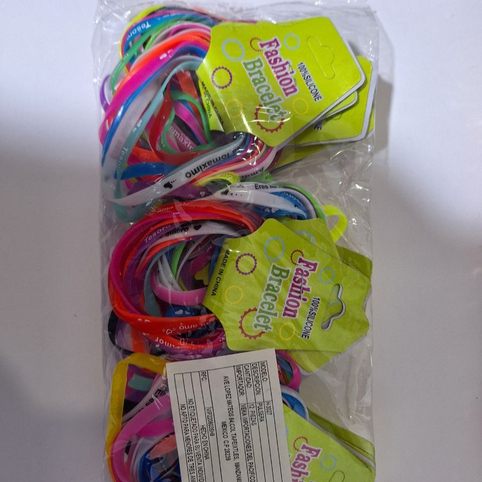 Ligas pulsera con frases